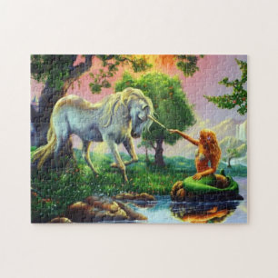 Puzzle sirène et licorne