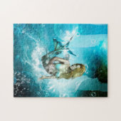 Puzzle Sirène merveilleuse dans un monde sous-marin (Horizontal)