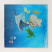 Puzzle Sirène personnalisée (Horizontal)