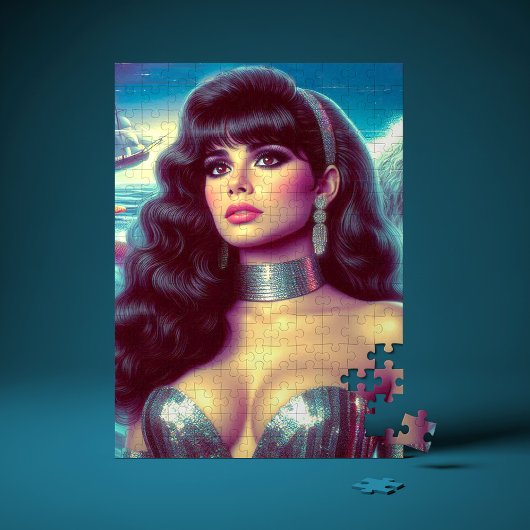 Puzzle Sirène Rétro Pin-up