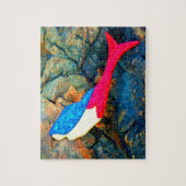 Puzzle sirène rouge et bleue (Vertical)