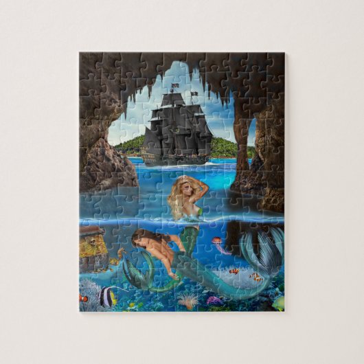 PUZZLE SIRÈNES DE LA GROTTE PIRATE (Vertical)