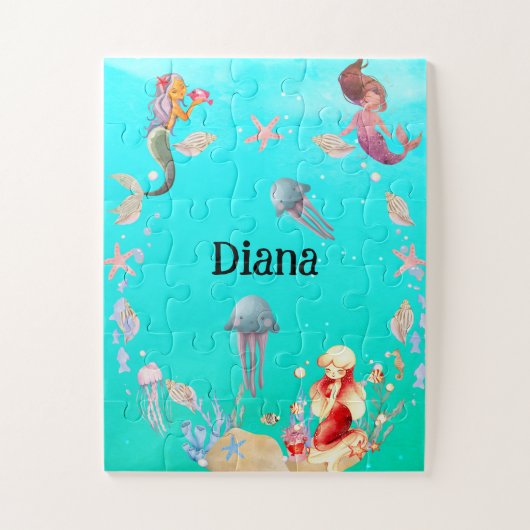 Puzzle sirènes juste traîner. (Vertical)