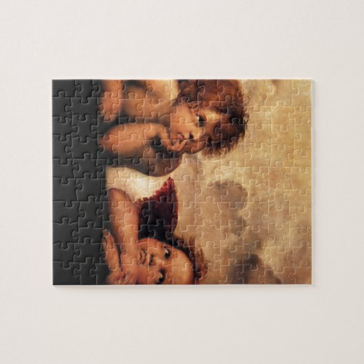 Puzzle Sistine Madonna 2 anges par Raphael (Horizontal)