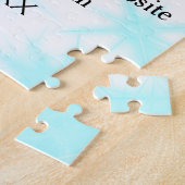 Puzzle Site web de mariage simple minimal Q R code ajoute (Côté)