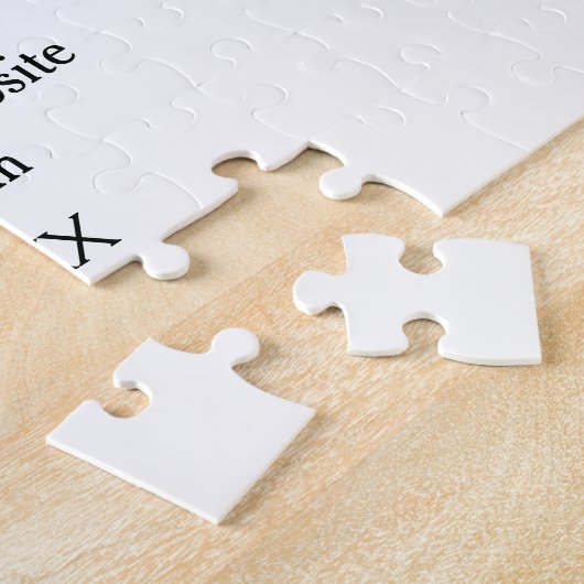 Puzzle Site web mariage minimal simple Q R code ajouter n (Côté)