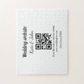 Puzzle Site web mariage minimal simple Q R code ajouter n (Vertical)