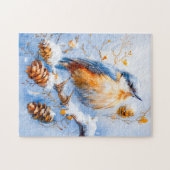 Puzzle Sittelle torchepot dans un style impressionniste (Horizontal)