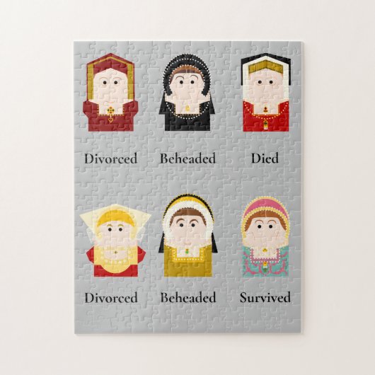 Puzzle Six femmes, Tudor (Vertical)