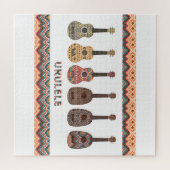 Puzzle Six motifs d'ukulele (Horizontal)