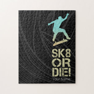 Puzzle Sk8 Ou Mourez ! Olli Skater Vintage Pour Skate