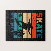 Puzzle Skate Skate Skateboarder Cadeau Skateboard Retro (Horizontal)
