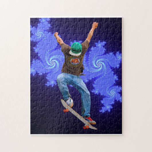 Puzzle Skateboard Action Sports Art (Vertical)