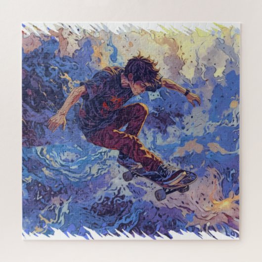 Puzzle Skateboard Surfing - Skateboarder (Horizontal)