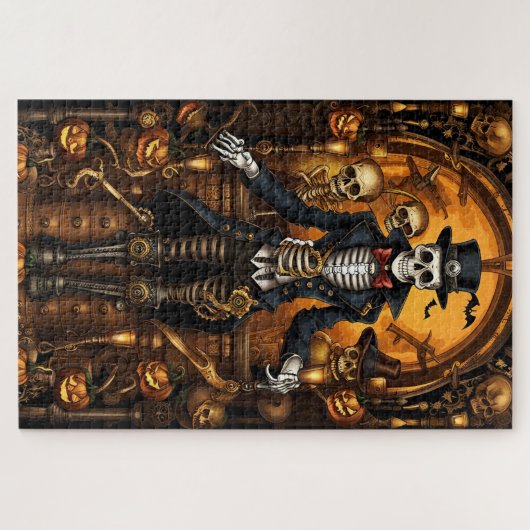 Puzzle Skeleton Steampunk 2 (Horizontal)