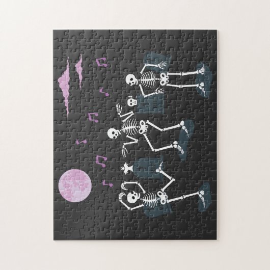 Puzzle Skeletons dansant en cercle (Vertical)