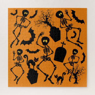 Puzzle Skeletons d'Halloween Macabre Dance