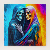 Puzzle Skeletons enveloppés dans un arc-en-ciel (Vertical)