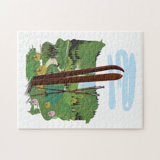 Puzzle Ski (Horizontal)