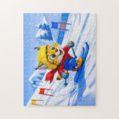 Puzzle Ski alpin Lynx Slalom géant en hiver (Vertical)