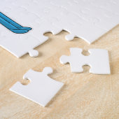 Puzzle Ski de Flamant rose (Côté)