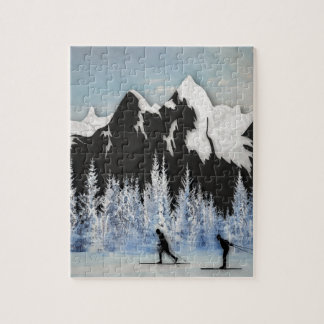 Puzzle Ski de pays croisé