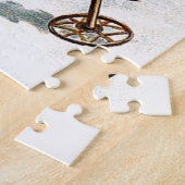 Puzzle Ski le père noël (Côté)