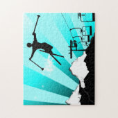 Puzzle ski powder trail (Vertical)