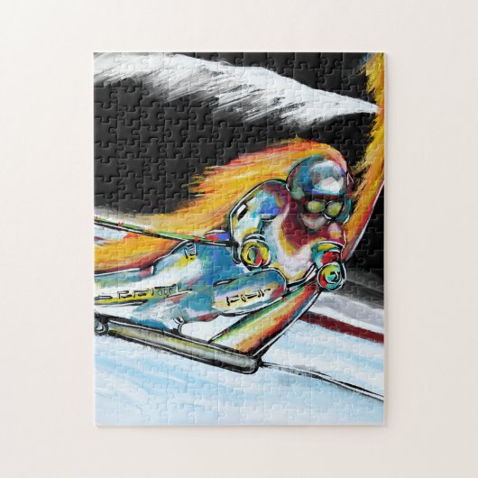 PUZZLE SKIER ART (Vertical)