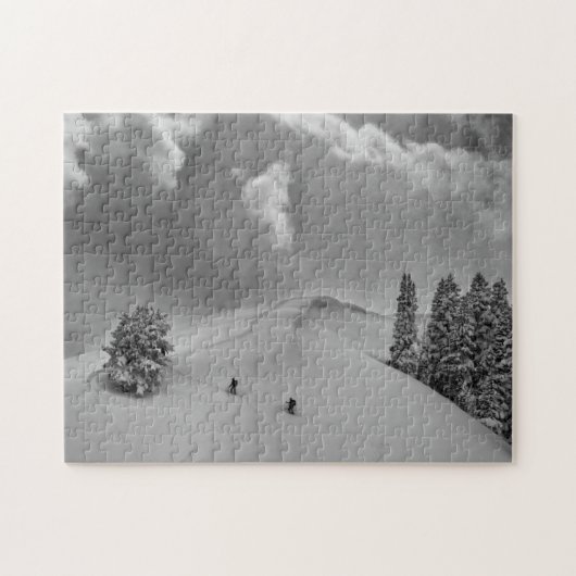 Puzzle Skieurs de randonnée dans la poudreuse (Horizontal)