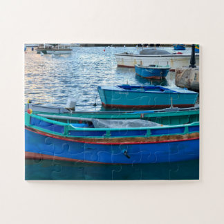 Puzzle Skiff Bleu du Port, Côte Méditerranéenne