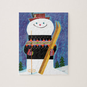 Puzzle Skis pour Snowman