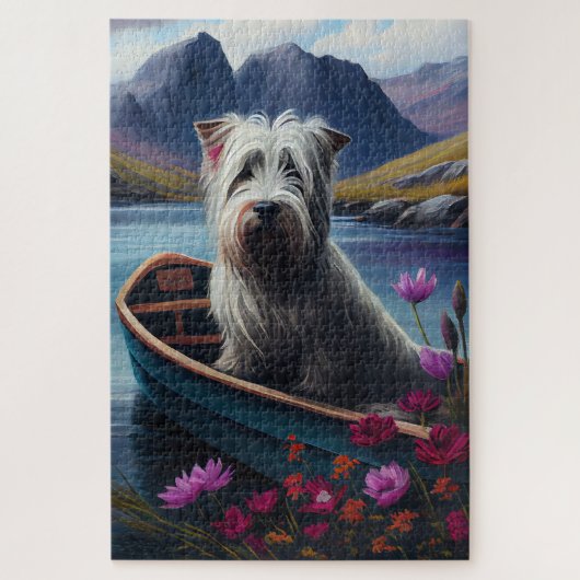 Puzzle Skye Terrier sur une pagaie : une aventure Pittore (Vertical)