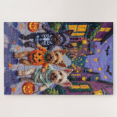 Puzzle Skye Terrier Trick-or-Treating Halloween Costumes (Horizontal)