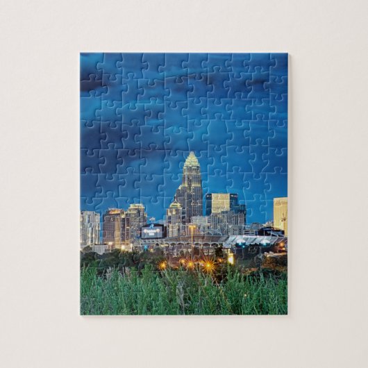 Puzzle skyline charlotte nc (Vertical)