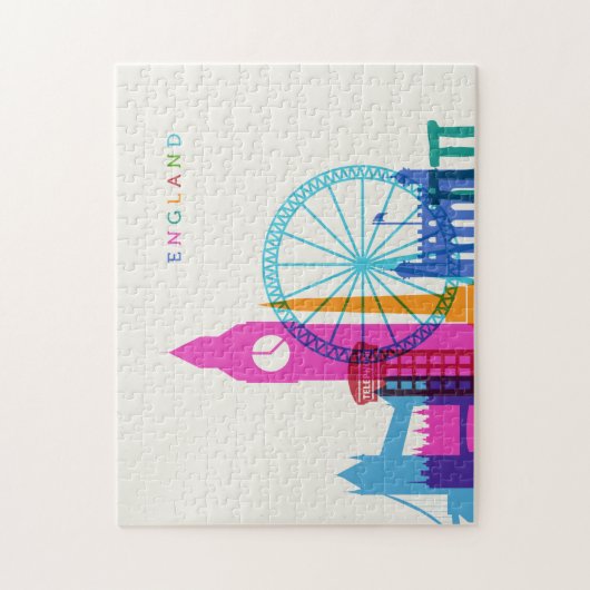 Puzzle Skyline d'Angleterre (Vertical)