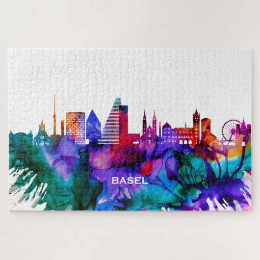 Puzzle Skyline de Bâle (Horizontal)