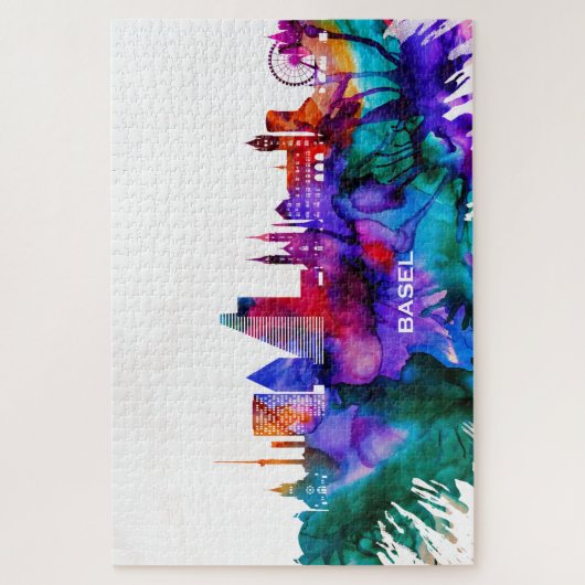 Puzzle Skyline de Bâle (Vertical)