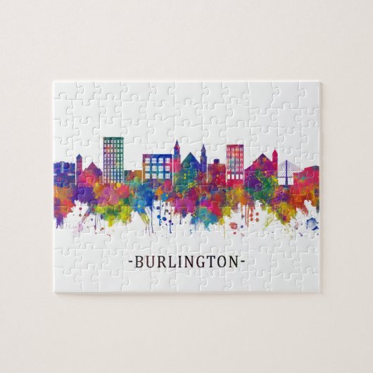 Puzzle Skyline de Burlington (Horizontal)