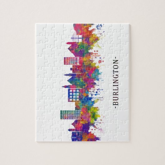 Puzzle Skyline de Burlington (Vertical)