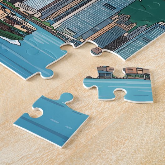 Puzzle Skyline de Hong Kong (Côté)