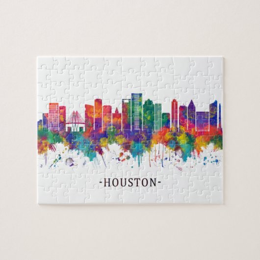 Puzzle Skyline de Houston (Horizontal)