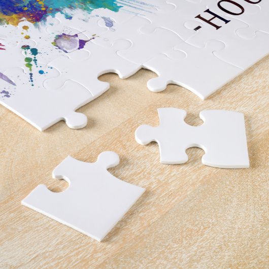 Puzzle Skyline de Houston (Côté)