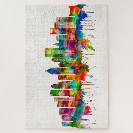 Puzzle Skyline de Houston au Texas (Vertical)