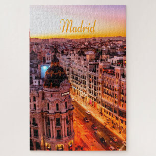 Puzzle Skyline de Madrid Capitol City