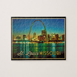 Puzzle Skyline de Saint-Louis Missouri