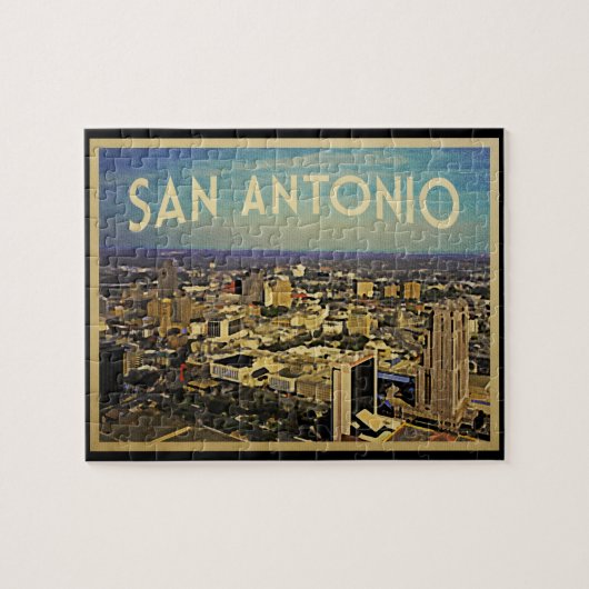 Puzzle Skyline de San Antonio (Horizontal)
