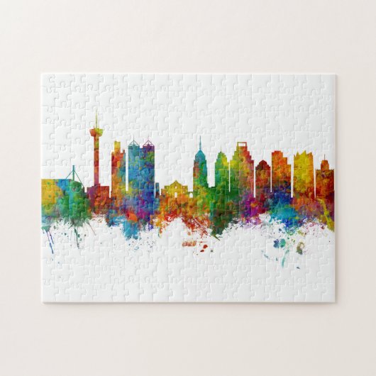 Puzzle Skyline de San Antonio (Horizontal)