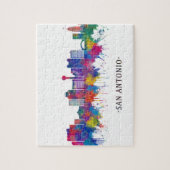 Puzzle Skyline de San Antonio (Vertical)