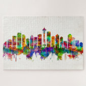 Puzzle Skyline de Seattle Washington (Horizontal)